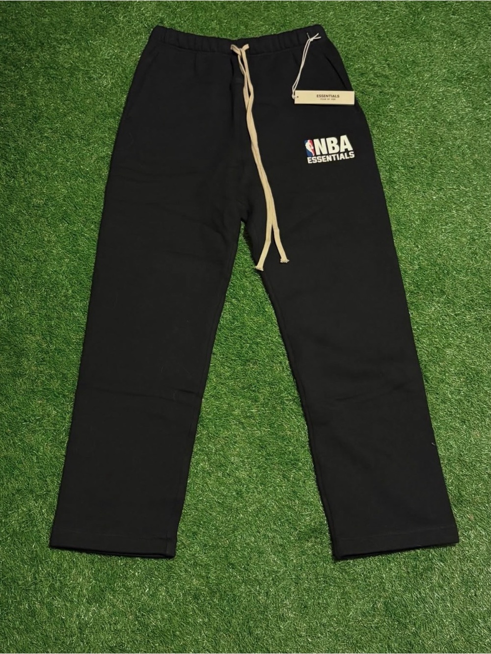 Essentials Fear Of God Black NBA Uncuffed Pants